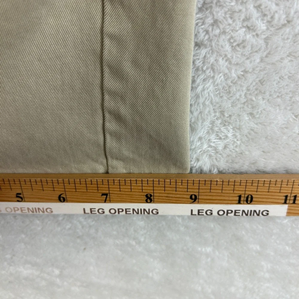 Tommy Bahama Silk Pleated Chino Pants Mens 34x32 Beige Relaxed Fit Mid Rise
